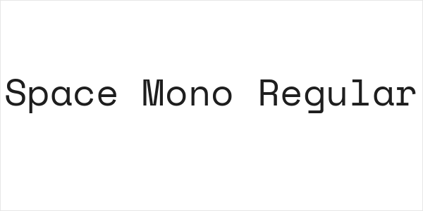 Space Mono Regular Logo