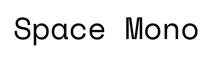 Space Mono  免费字体下载