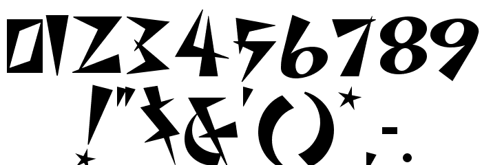 Space Patrol NF Font OTHER CHARS