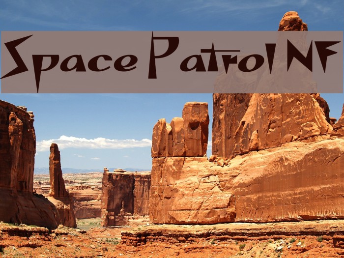 Space Patrol NF Font examples