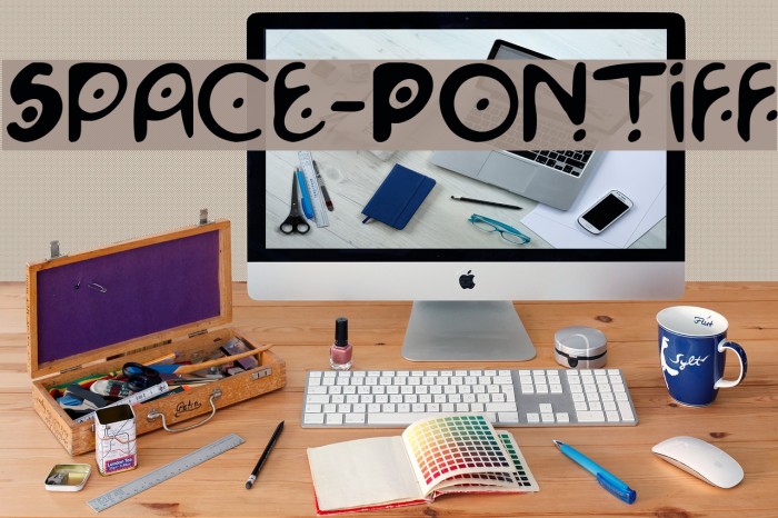 Space-Pontiff Font examples