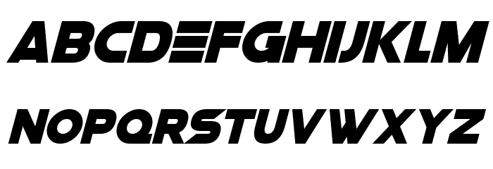Space Quest Italic Font LOWERCASE