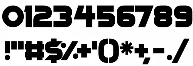 Space Quest Font OTHER CHARS