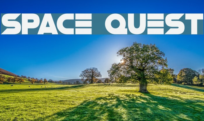 Space Quest Font examples