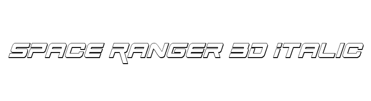 Space Ranger 3D Italic  Descarca Fonturi Gratis