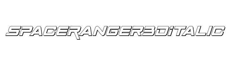 Space Ranger 3D Italic  لخطوط تنزيل