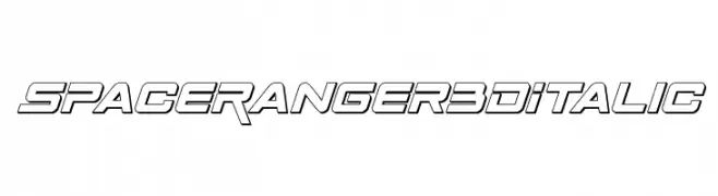 Space Ranger 3D Italic  baixar fontes gratis