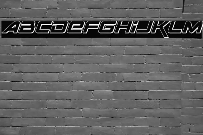 Space Ranger 3D Italic Font examples