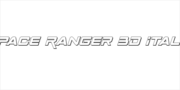 Space Ranger 3D Italic Logo