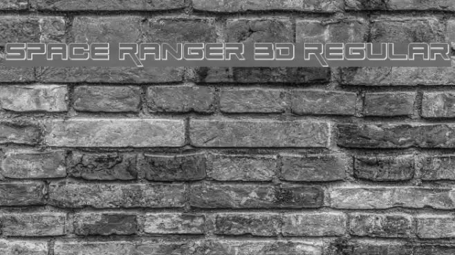 Space Ranger 3D Regular Font examples