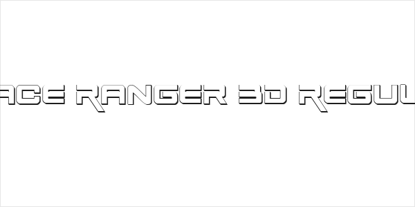 Space Ranger 3D Regular Logo