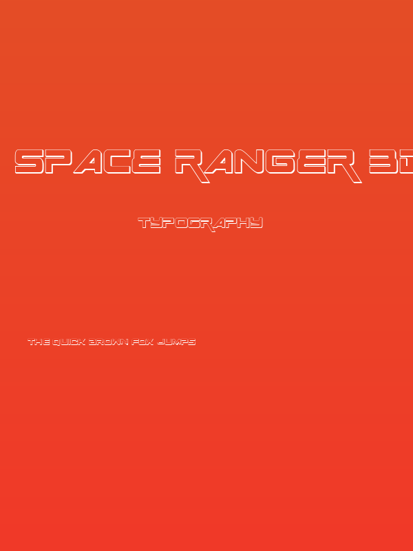 Space Ranger 3D Regular Poster