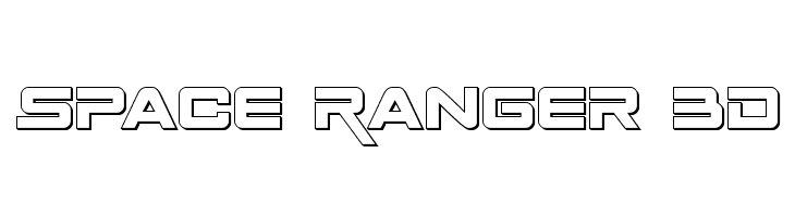 Space Ranger 3D  フリーフォントのダウンロード
