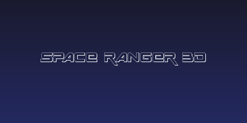 Space Ranger 3D Social Header