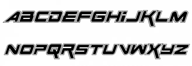 Space Ranger Academy Italic Font Litere mari