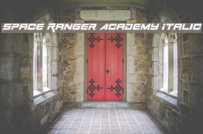 Space Ranger Academy Italic Font examples