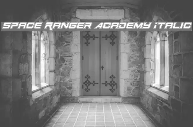 Space Ranger Academy Italic Font examples