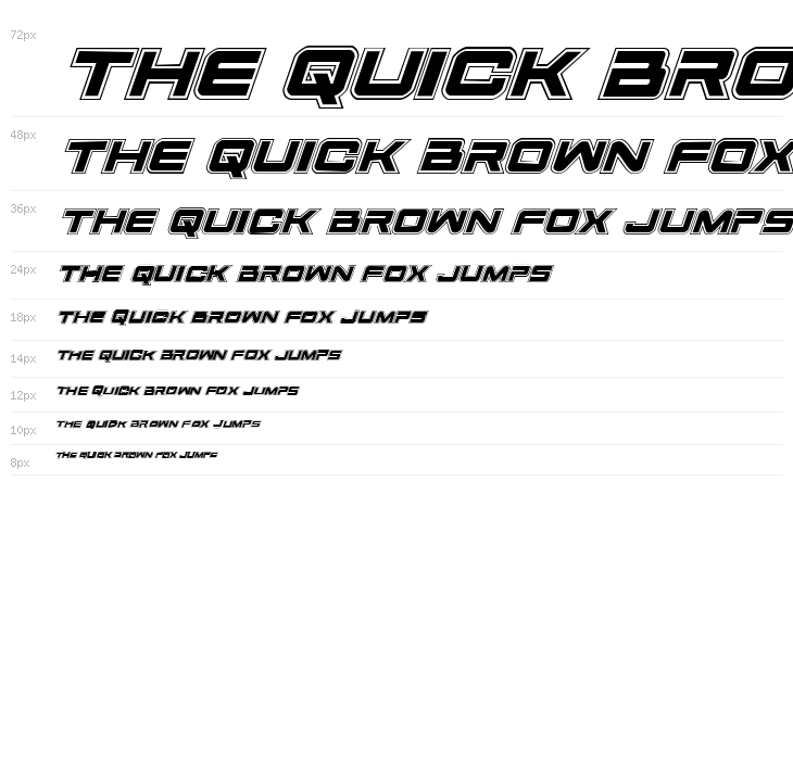 Space Ranger Academy Italic Waterfall