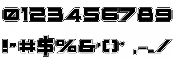 Space Ranger Academy Regular Font OTHER CHARS