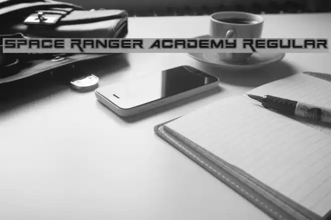 Space Ranger Academy Regular Font examples