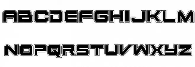 Space Ranger Academy Regular Font Litere mici