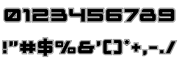 Space Ranger Academy Font OTHER CHARS