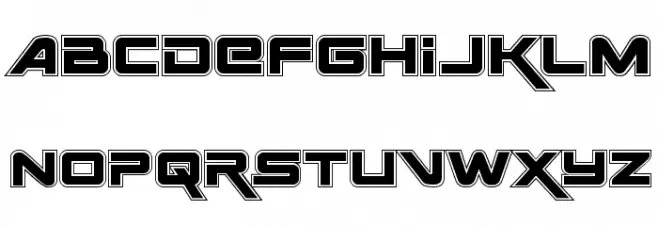 Space Ranger Academy Schriftart Groß