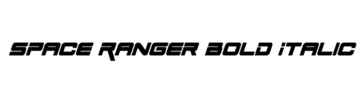 Space Ranger Bold Italic  フリーフォントのダウンロード