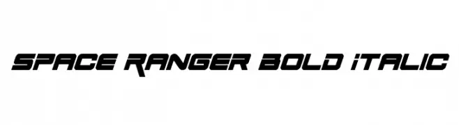 Space Ranger Bold Italic  Free Fonts Download