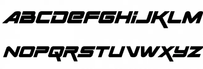 Space Ranger Bold Italic Font Litere mari