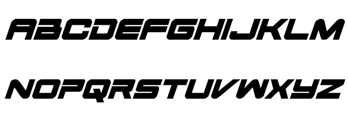 Space Ranger Bold Italic Font LOWERCASE