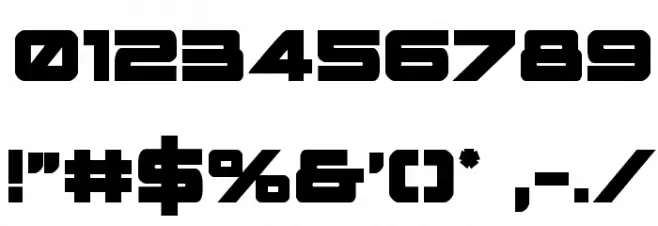 Space Ranger Bold Font OTHER CHARS