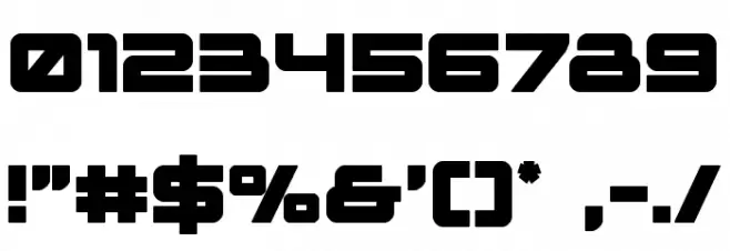 Space Ranger Bold Font OTHER CHARS