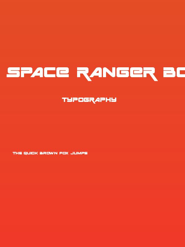 Space Ranger Bold Poster