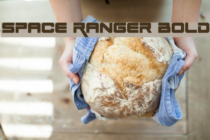 Space Ranger Bold Font examples