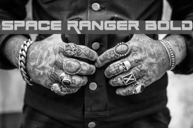 Space Ranger Bold Font examples