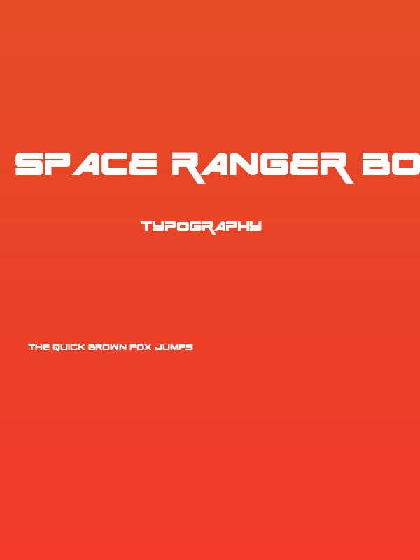 Space Ranger Bold Poster