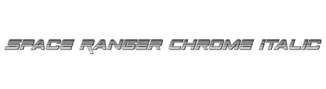 Space Ranger Chrome Italic  免费字体下载