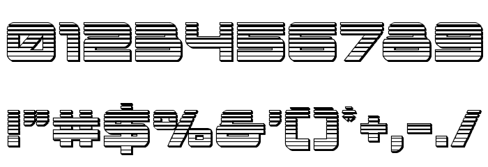 Space Ranger Chrome Font OTHER CHARS