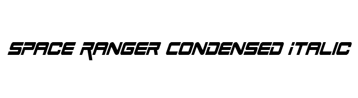 Space Ranger Condensed Italic  لخطوط تنزيل