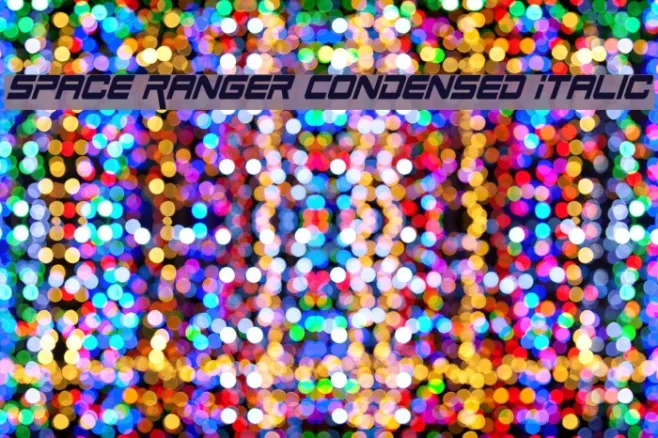 Space Ranger Condensed Italic Example 3