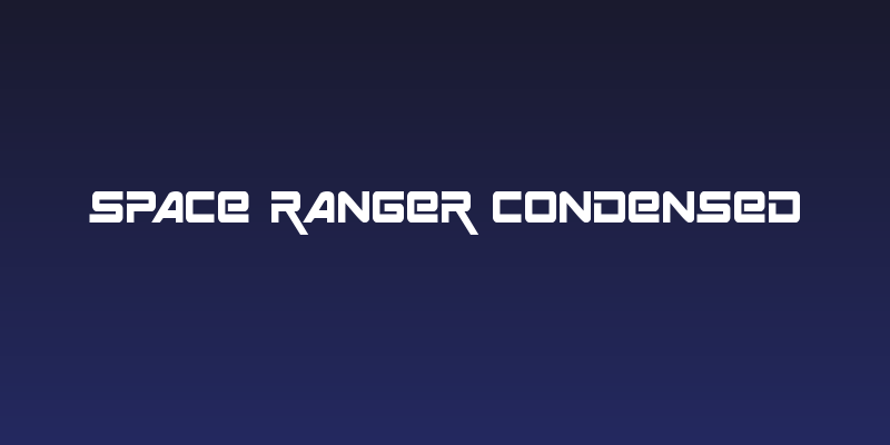 Space Ranger Condensed Social Header