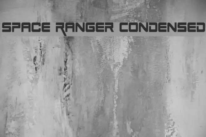 Space Ranger Condensed Font examples