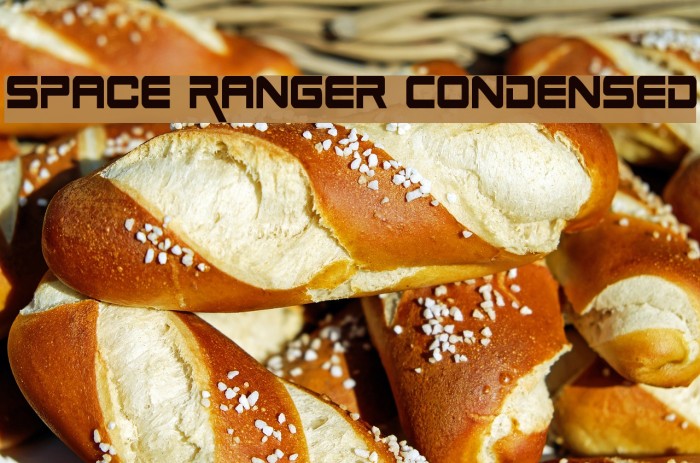 Space Ranger Condensed Font examples