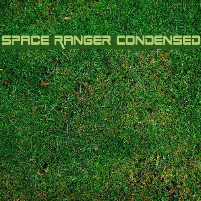 Space Ranger Condensed Font examples