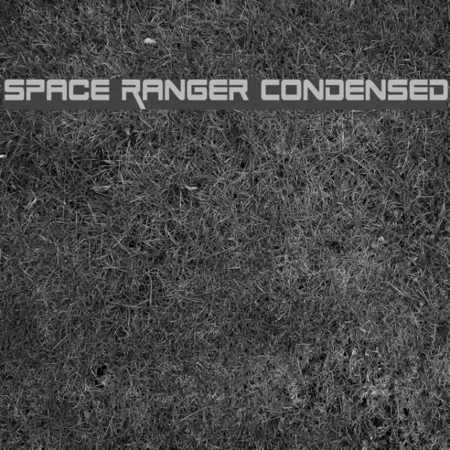 Space Ranger Condensed Font examples