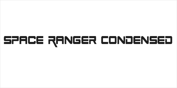 Space Ranger Condensed Logo
