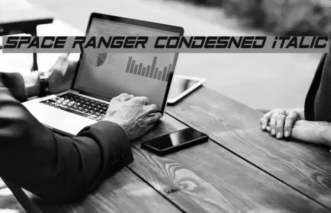 Space Ranger Condesned Italic Font examples