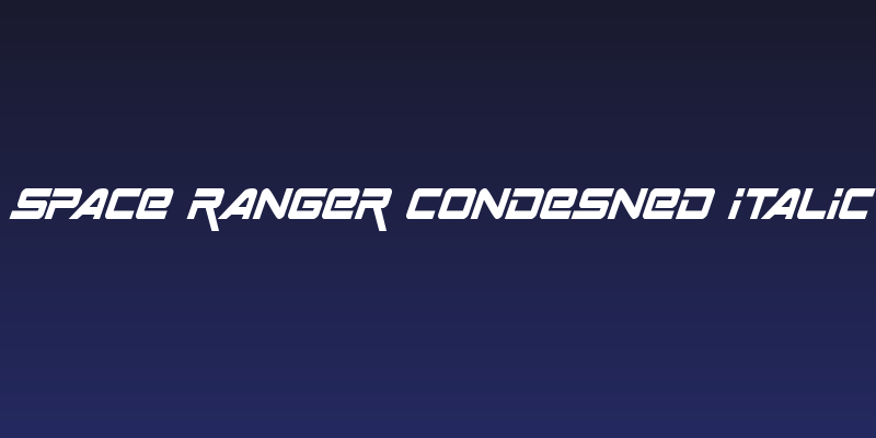 Space Ranger Condesned Italic Social Header