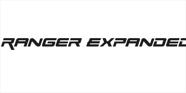 Space Ranger Expanded Italic Logo